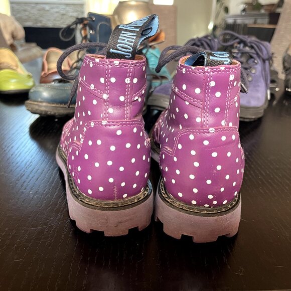 Fluevog Purple Polka Dot Derby Swirl (5 Eye) - Discontinued - Picture 6 of 7